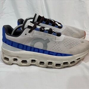 OnCloud CloudMonster running shoes Men's size 10 Blue/White
